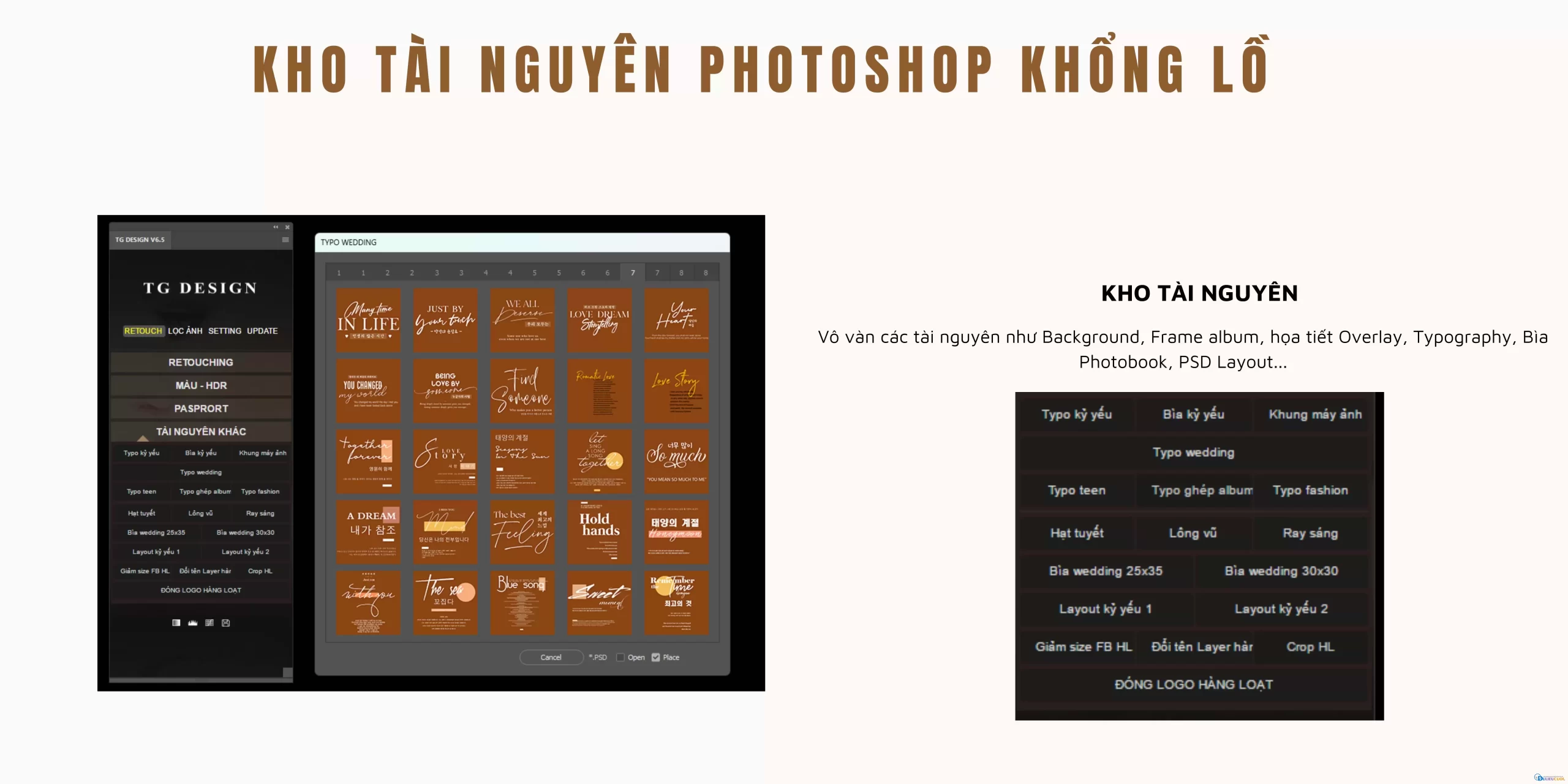 TG DESIGN RETOUCH PANEL | TOOL CHỈNH SỬA ẢNH TỰ ĐỘNG