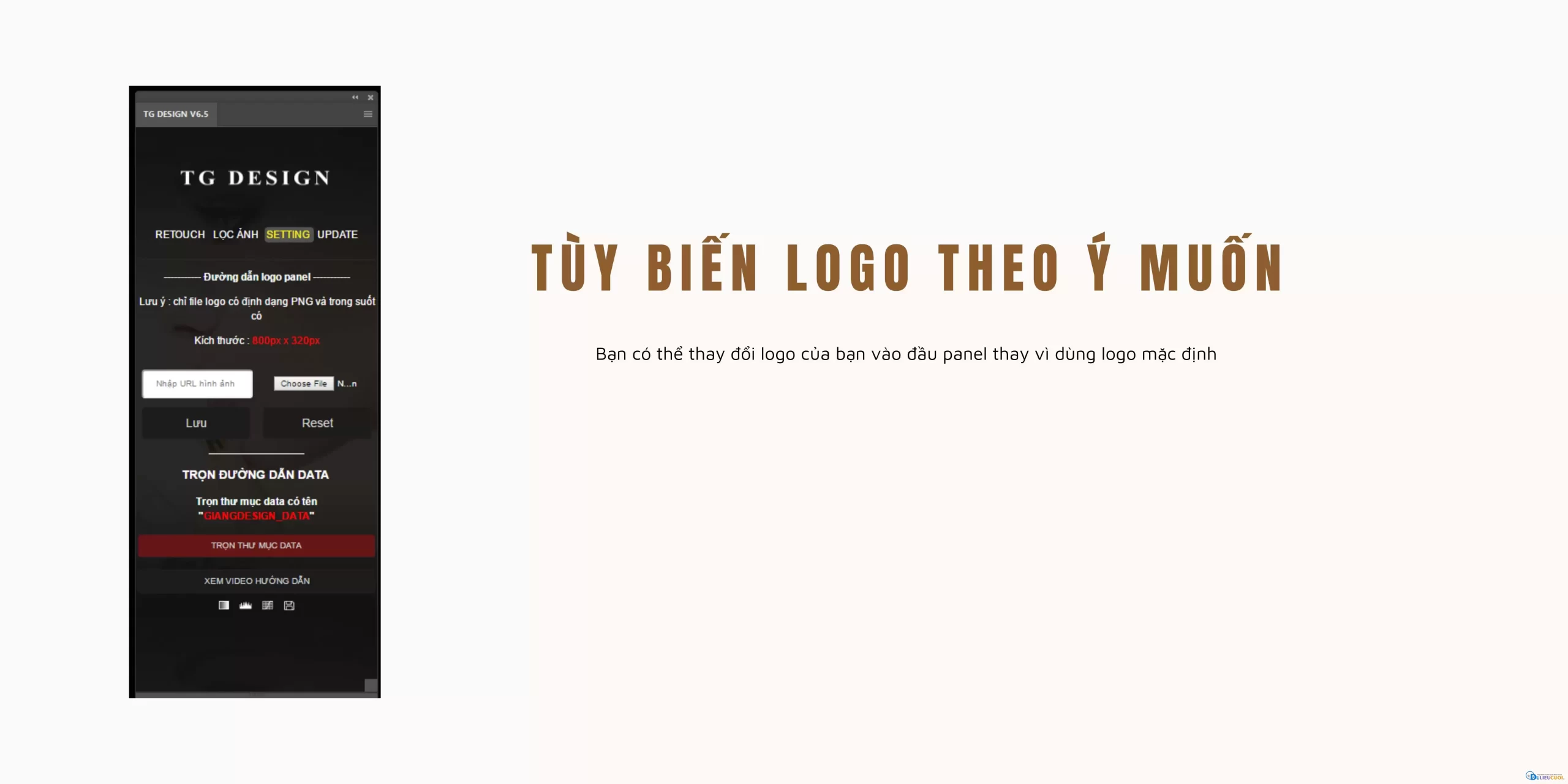 TG DESIGN RETOUCH PANEL | TOOL CHỈNH SỬA ẢNH TỰ ĐỘNG
